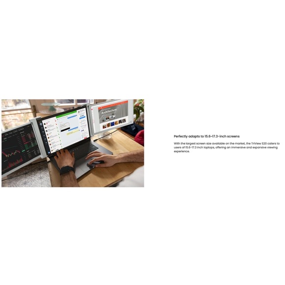 LIMINK Portable Triple Monitor TriView S20 Grey NWOT - Picture 11 of 15